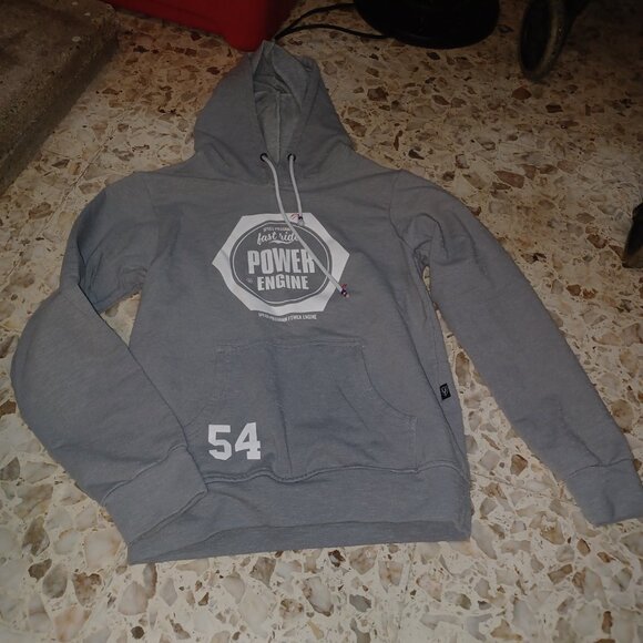 MA BU Other - Men's Hooded Sweat Shirt Medium Gray White